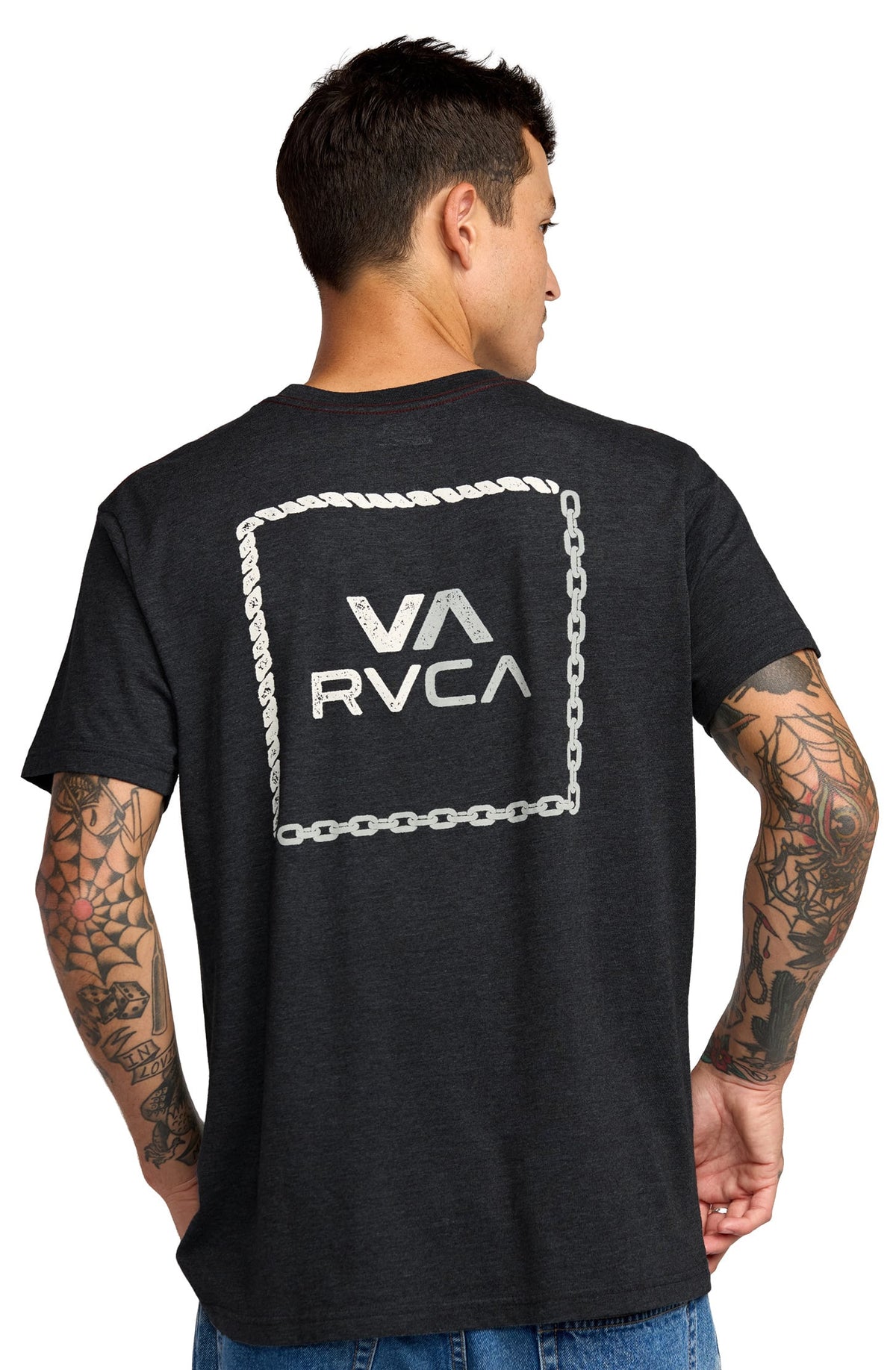 RVCA Bonded SS T-Shirt - Black – back view