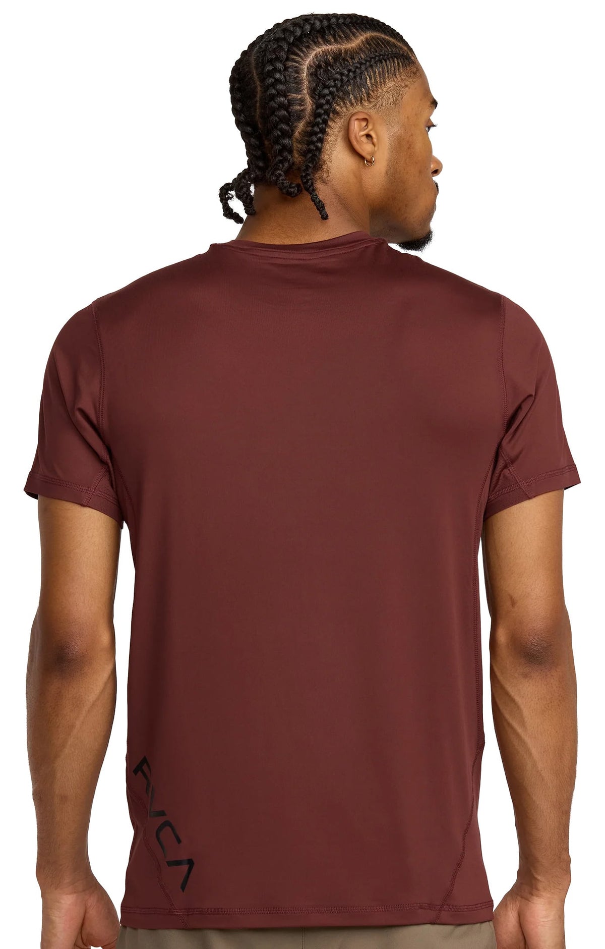 RVCA Sport Vent SS T-Shirt - Red Earth – back view