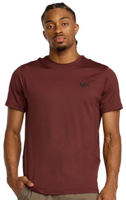 RVCA Sport Vent SS T-Shirt - Red Earth