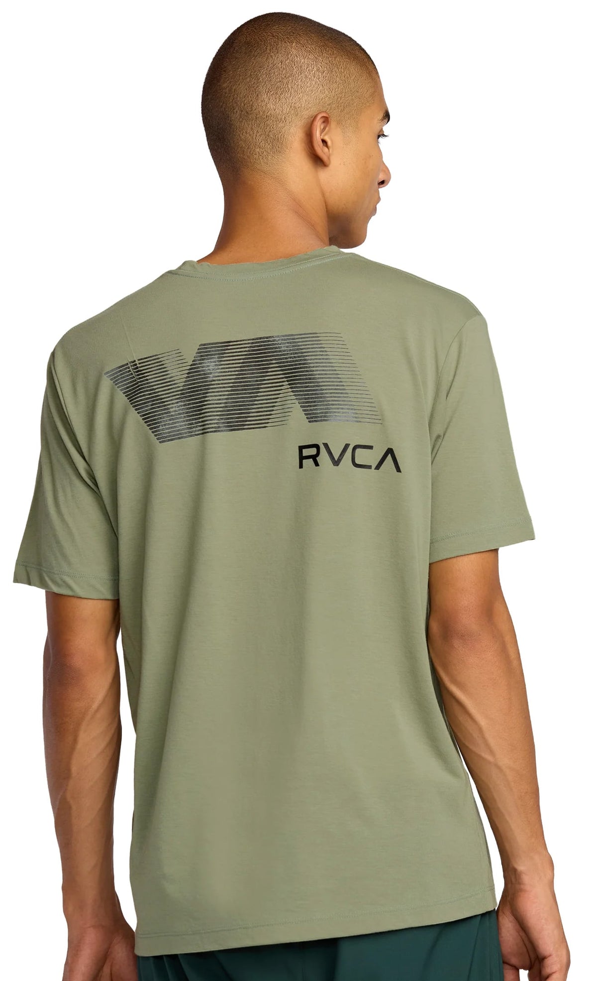 RVCA Blur Fill SS T-Shirt - Ranger Green – back view