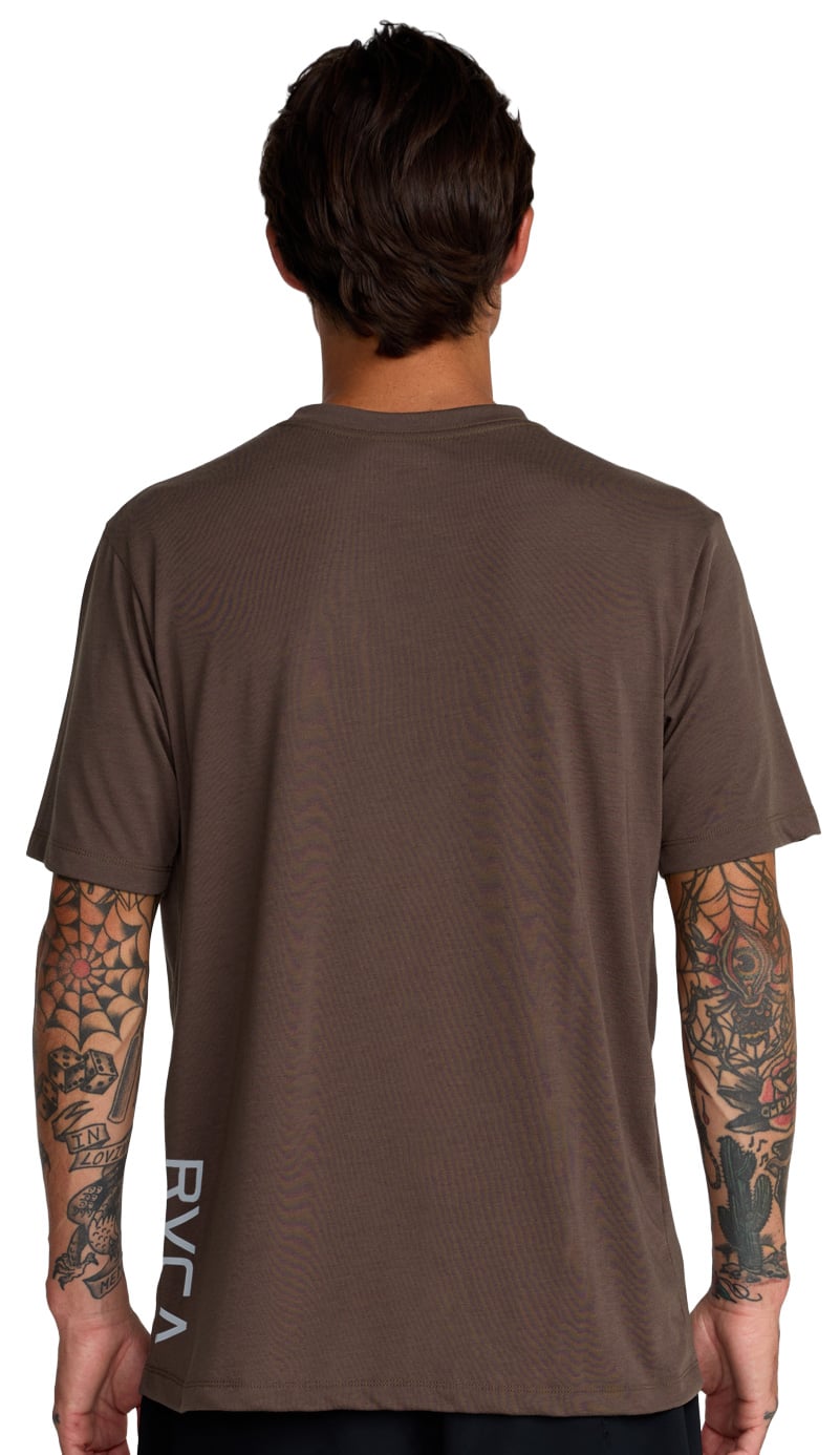 RVCA 2X SS Performance T-Shirt - Mocha – back view