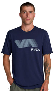 RVCA VA Blur Performance SS T-Shirt - Midnight Navy