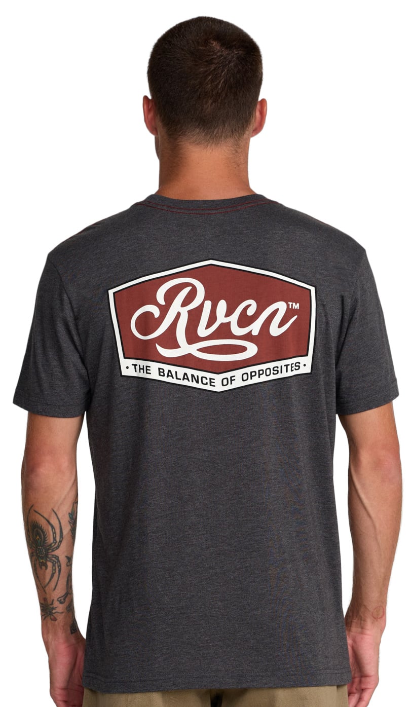 RVCA Major SS T-Shirt - Black – back view
