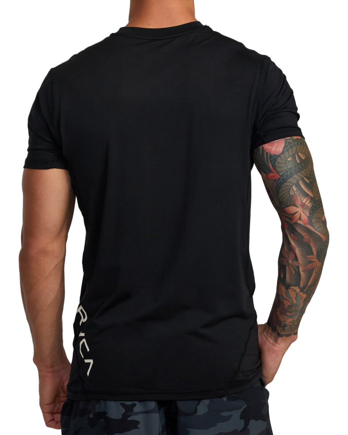 RVCA Sport Vent SS T-Shirt - Black – back view