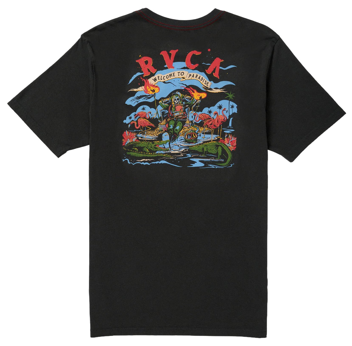 RVCA Welcome To RVCA SS T-Shirt - Pirate Black – back view