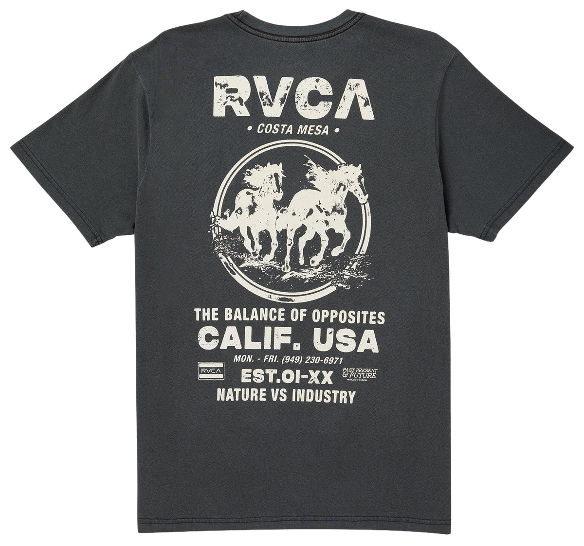RVCA Ride Free SS T-Shirt - Pirate Black – back view