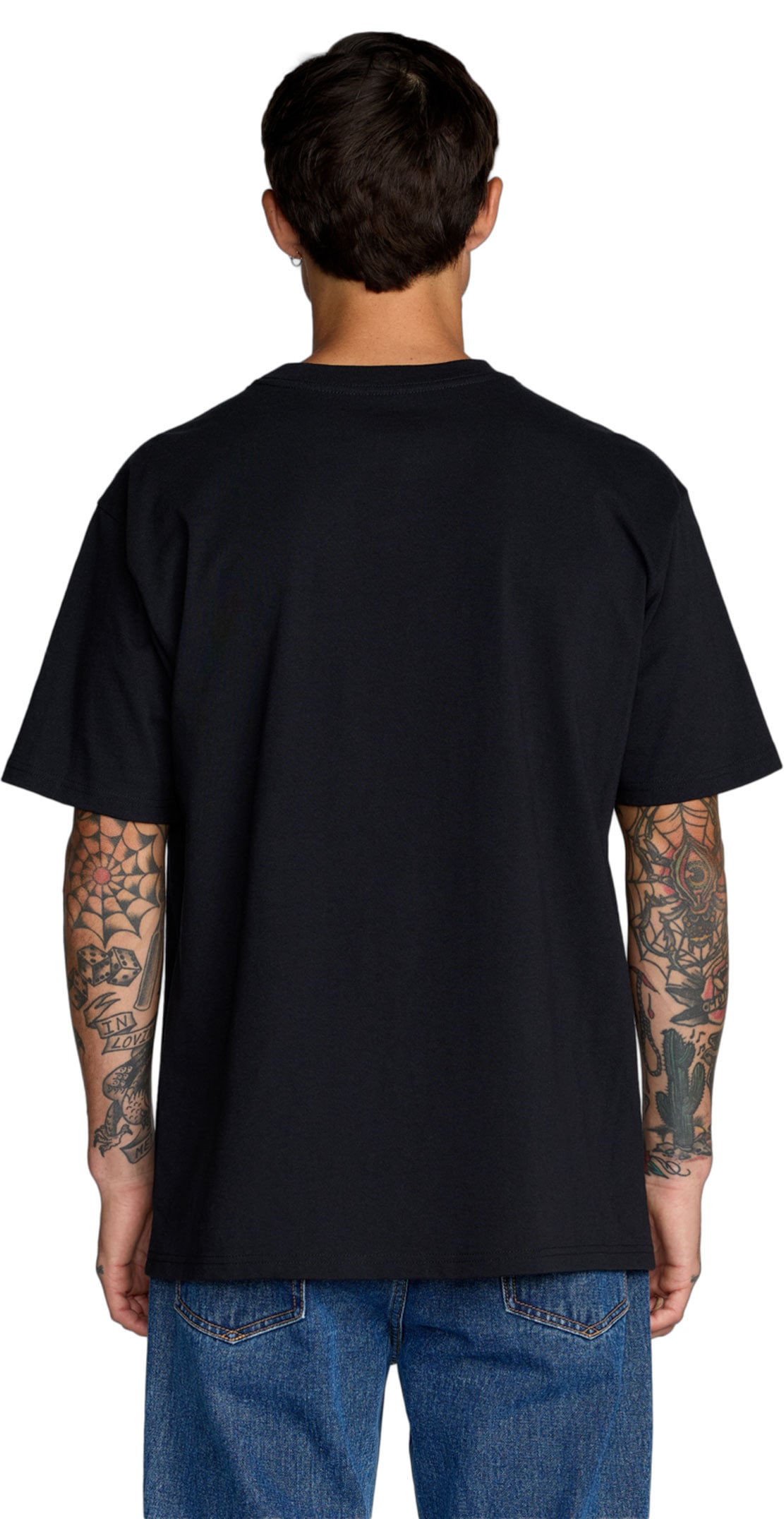 RVCA Ratnest SS T-Shirt - Black – back view