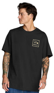 RVCA VA All The Way Hawaii Men's Short Sleeve T-Shirt - Pirate Black