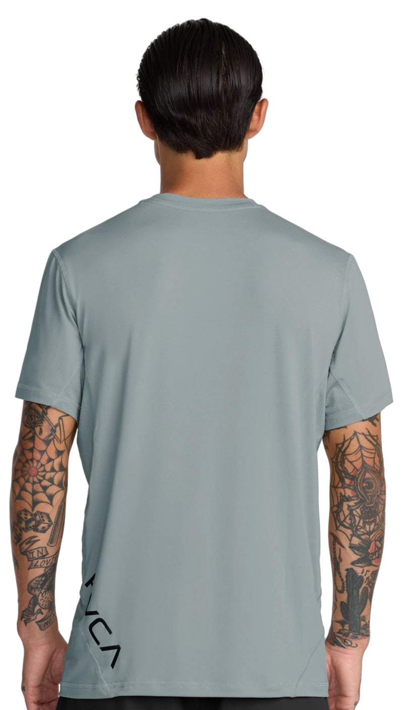 RVCA Sport Vent Men's Short Sleeve T-Shirt - Lead – back view