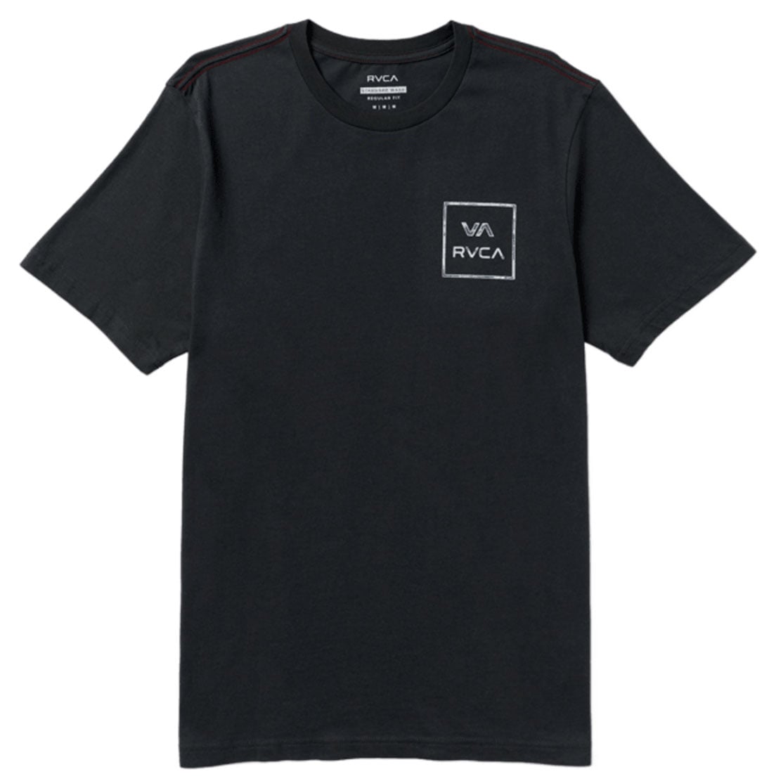 RVCA Men’s VA All The Way Short Sleeve T-Shirt - Regular Fit, Pirate Black
