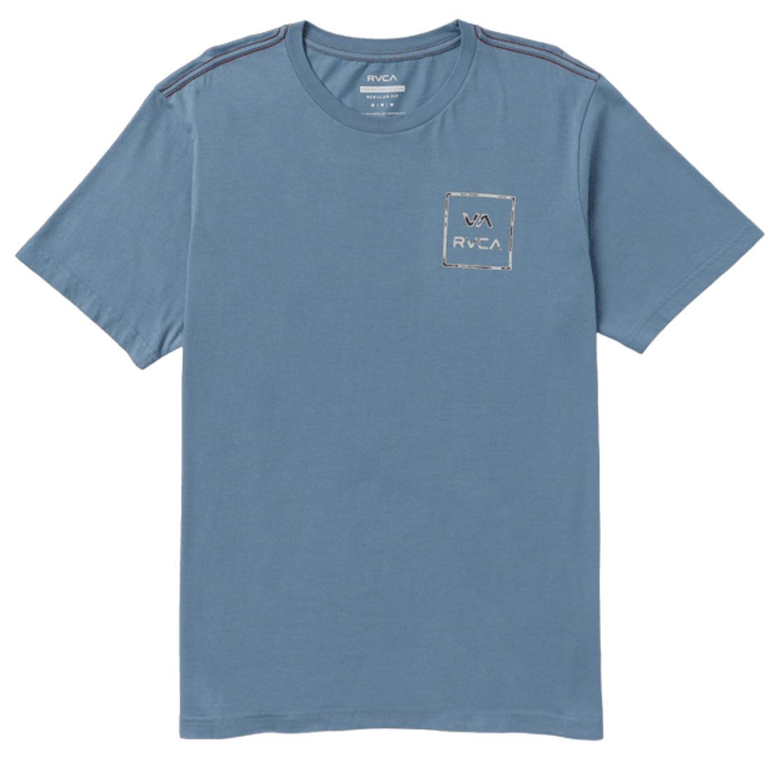 RVCA Men’s VA All The Way Short Sleeve T-Shirt - Regular Fit, Vintage Navy