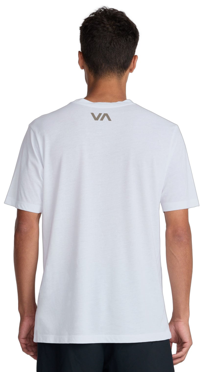 RVCA VA Blur Men's Short Sleeve T-Shirt - White 1 – back view