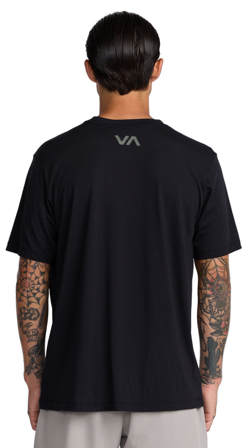 RVCA VA Blur Men's Short Sleeve T-Shirt - Black 2 – back view