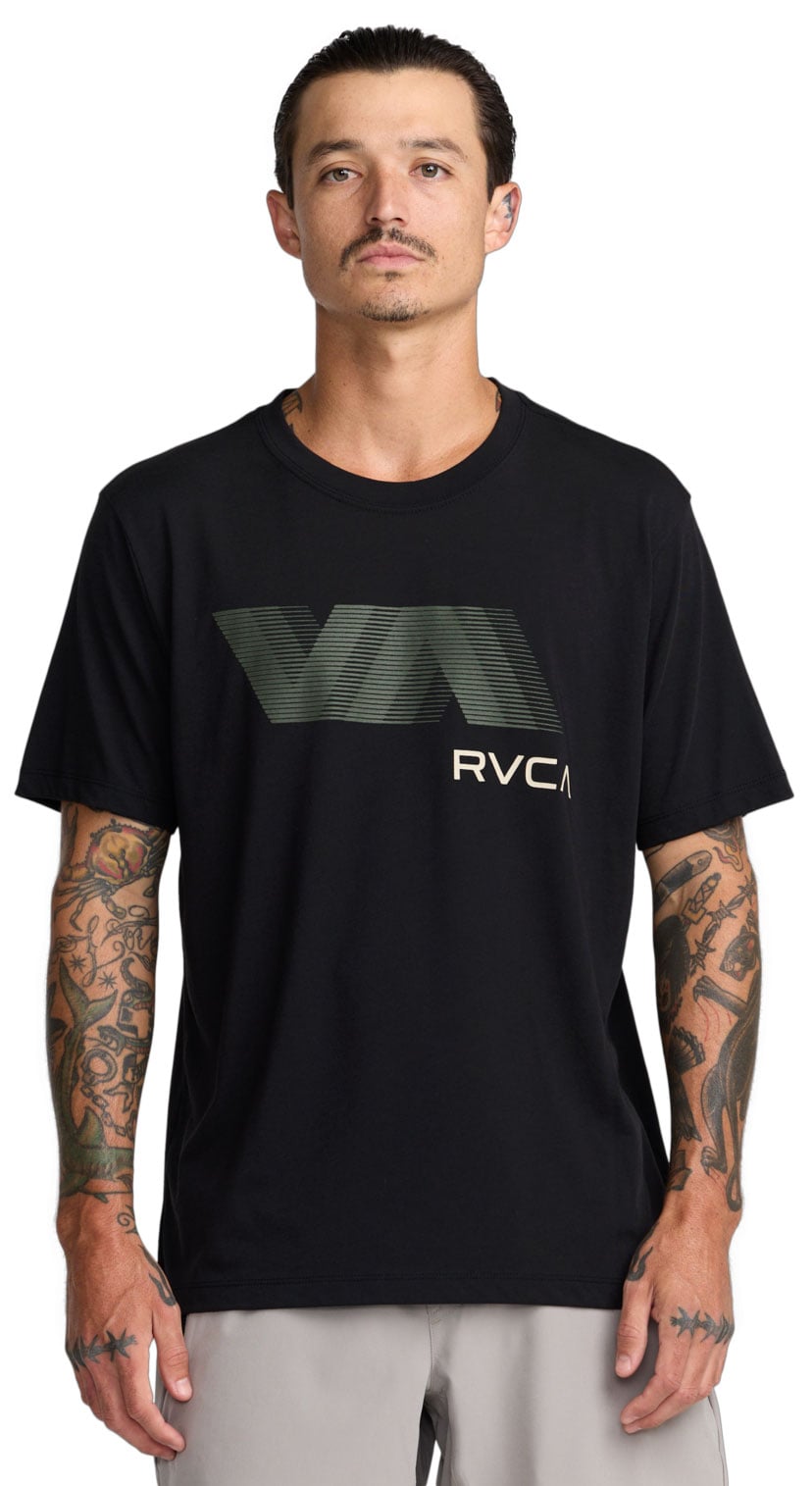 RVCA VA Blur Men's Short Sleeve T-Shirt - Black 2