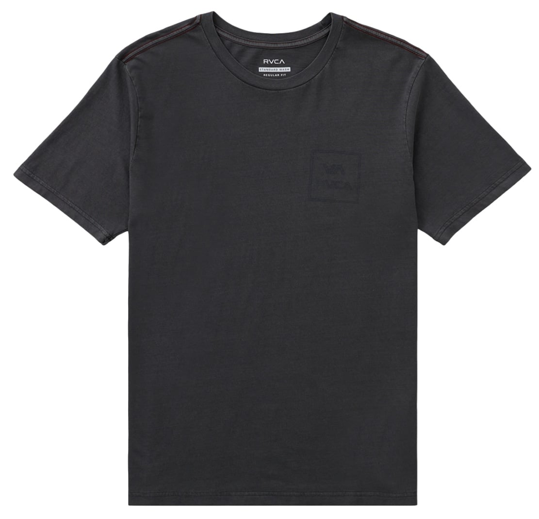 RVCA Men’s VA All The Way Short Sleeve T-Shirt - Regular Fit, Pirate Black – alternate view 1