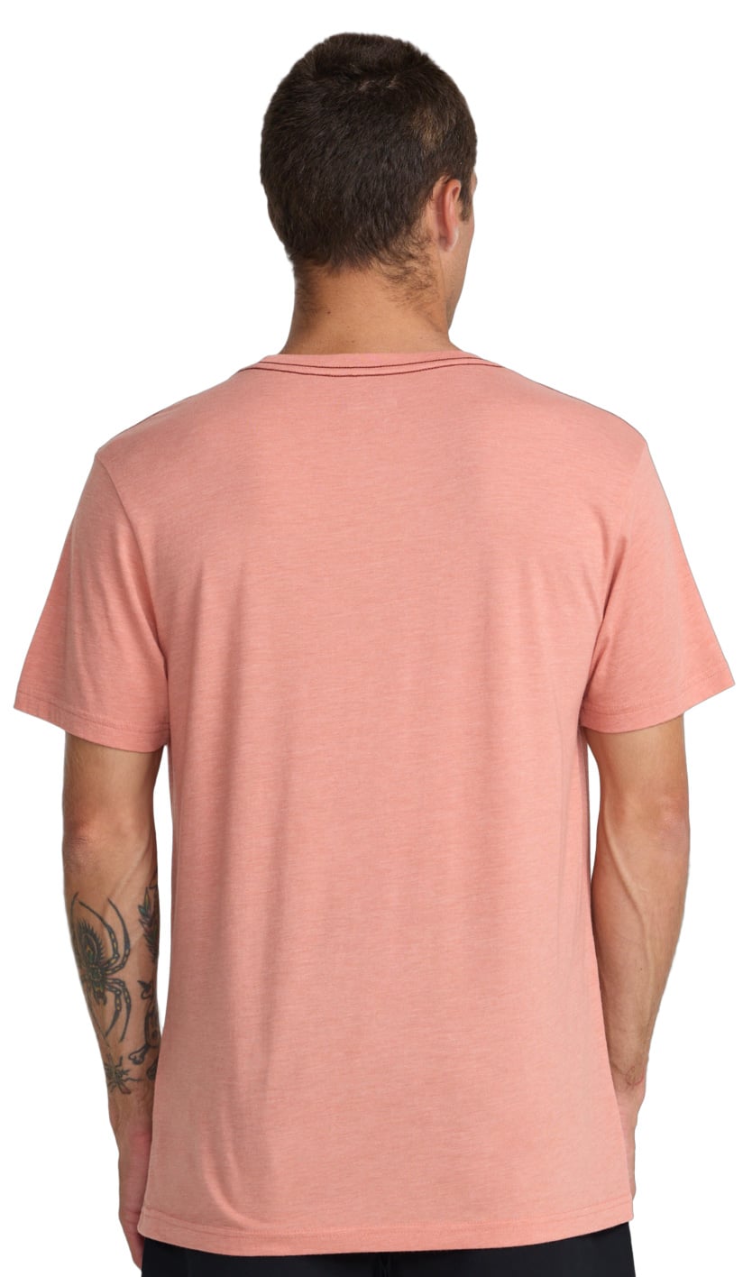 RVCA Big RVCA Men's Short Sleeve T-Shirt - Clay Orange – back view