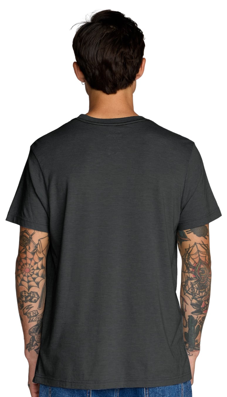 RVCA Big RVCA Men's Short Sleeve T-Shirt - Black 2 – back view