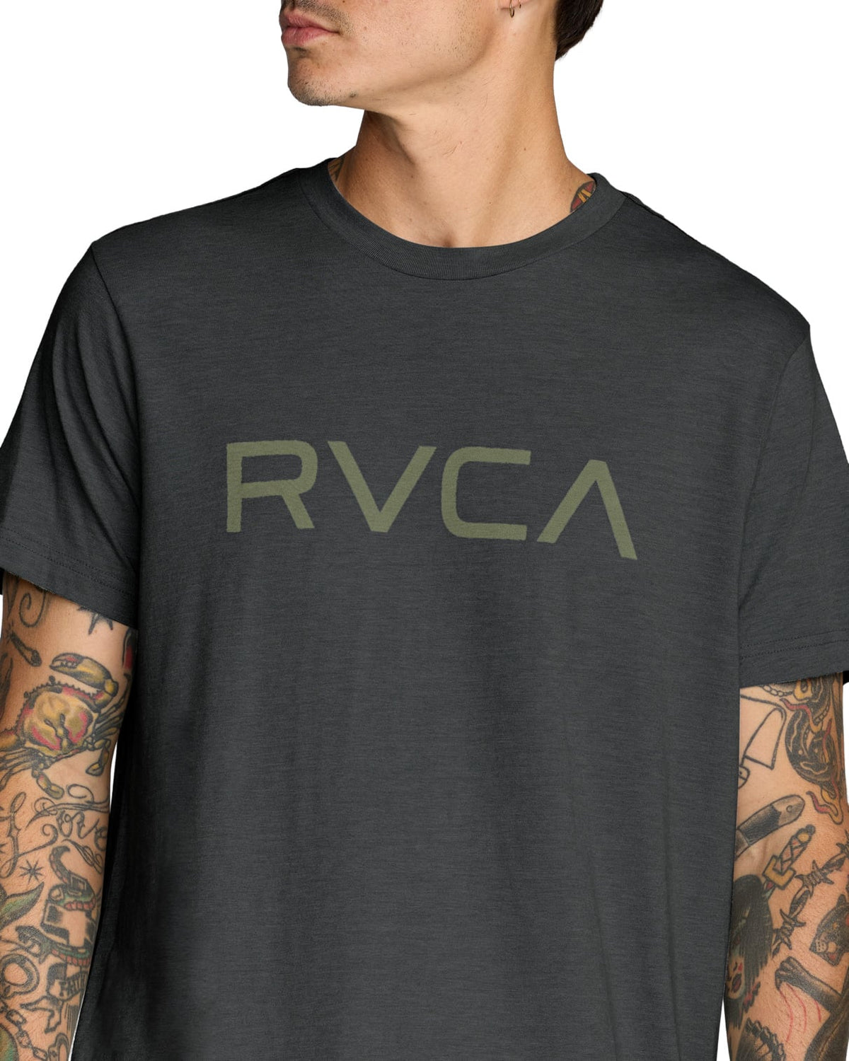 RVCA Big RVCA Men's Short Sleeve T-Shirt - Black 2 – alternate view 1