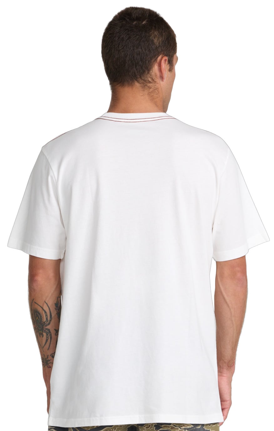 RVCA Balance Box Men's Short Sleeve T-Shirt - Antique White – back view