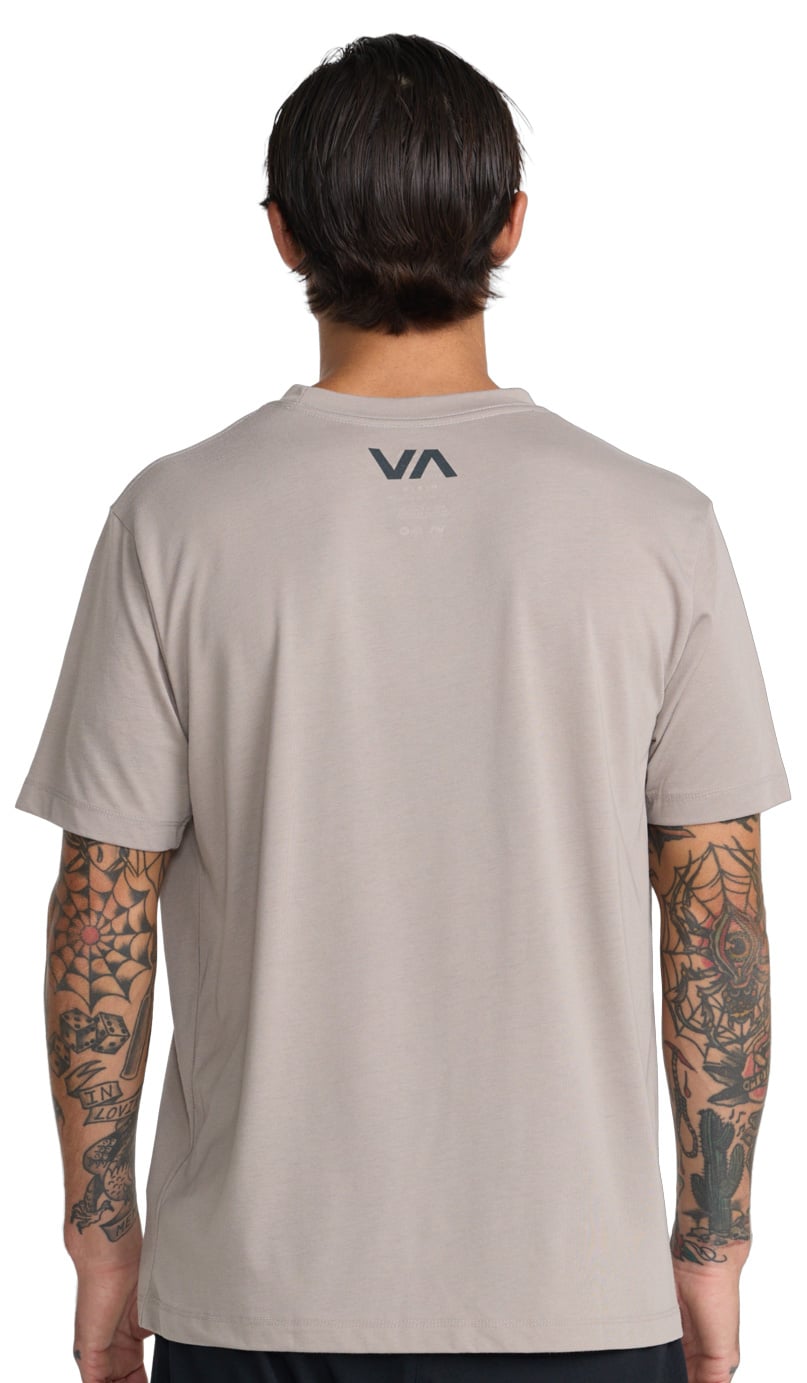 RVCA VA Blur Men's Short Sleeve T-Shirt - Antique White – back view