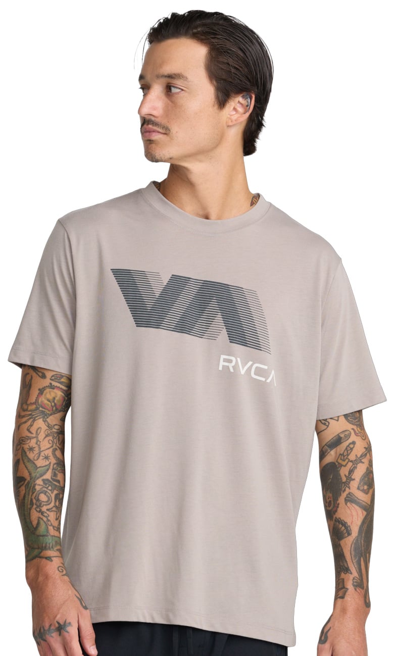 RVCA VA Blur Men's Short Sleeve T-Shirt - Antique White