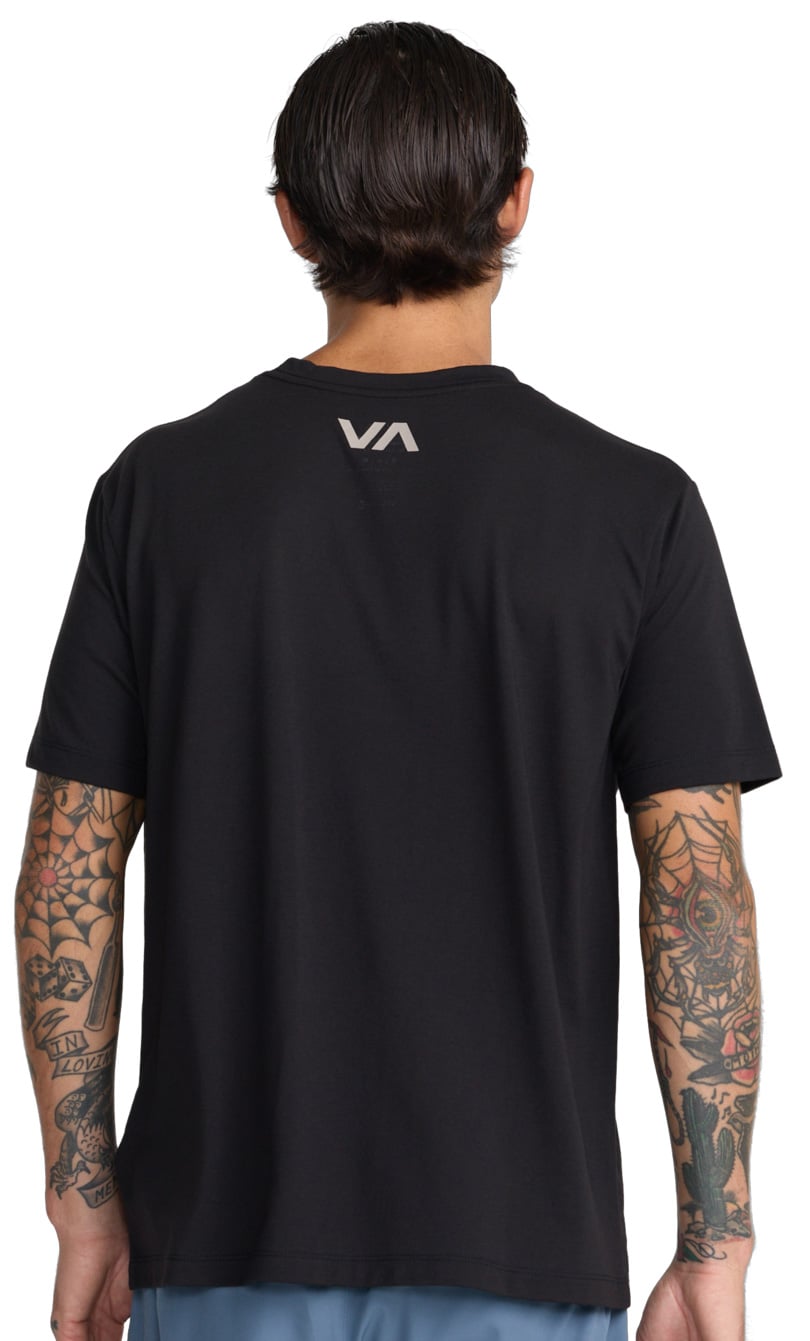 RVCA VA Blur Men's Short Sleeve T-Shirt - Black – back view