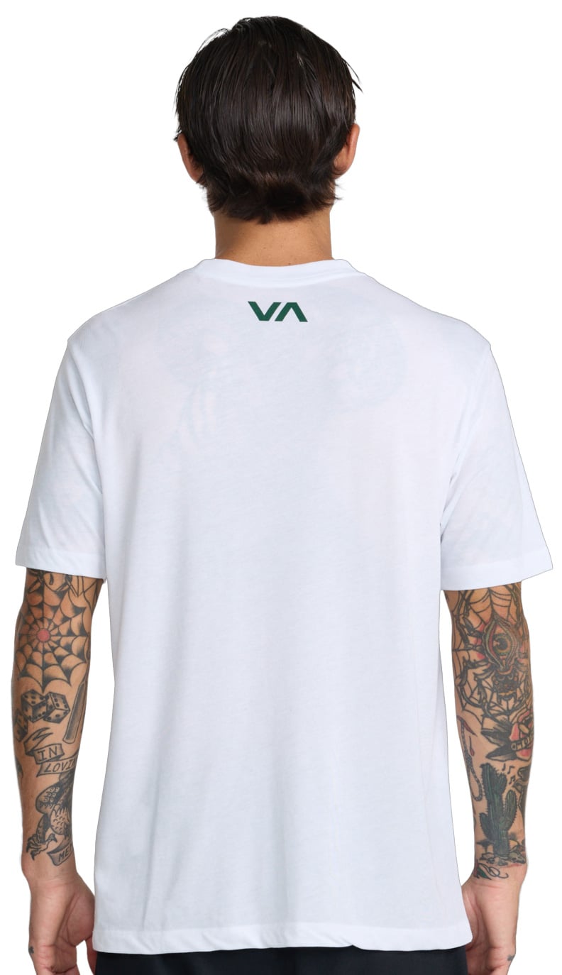 RVCA VA Blur Men's Short Sleeve T-Shirt - White – back view