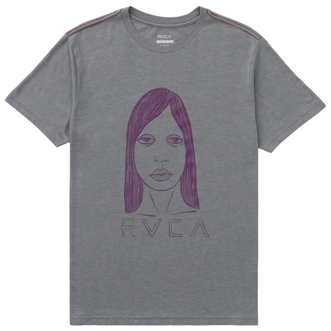 RVCA Sleepy Girl Men's Short Sleeve Tee - Smoke – alternate view 1