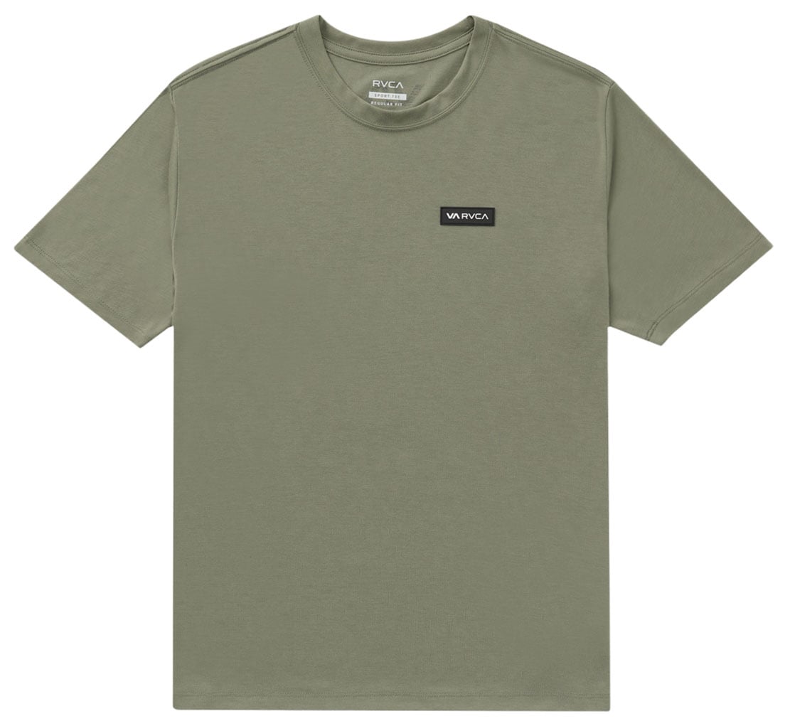 RVCA Icon Men's Short Sleeve Performance Tee - Army – alternate view 1