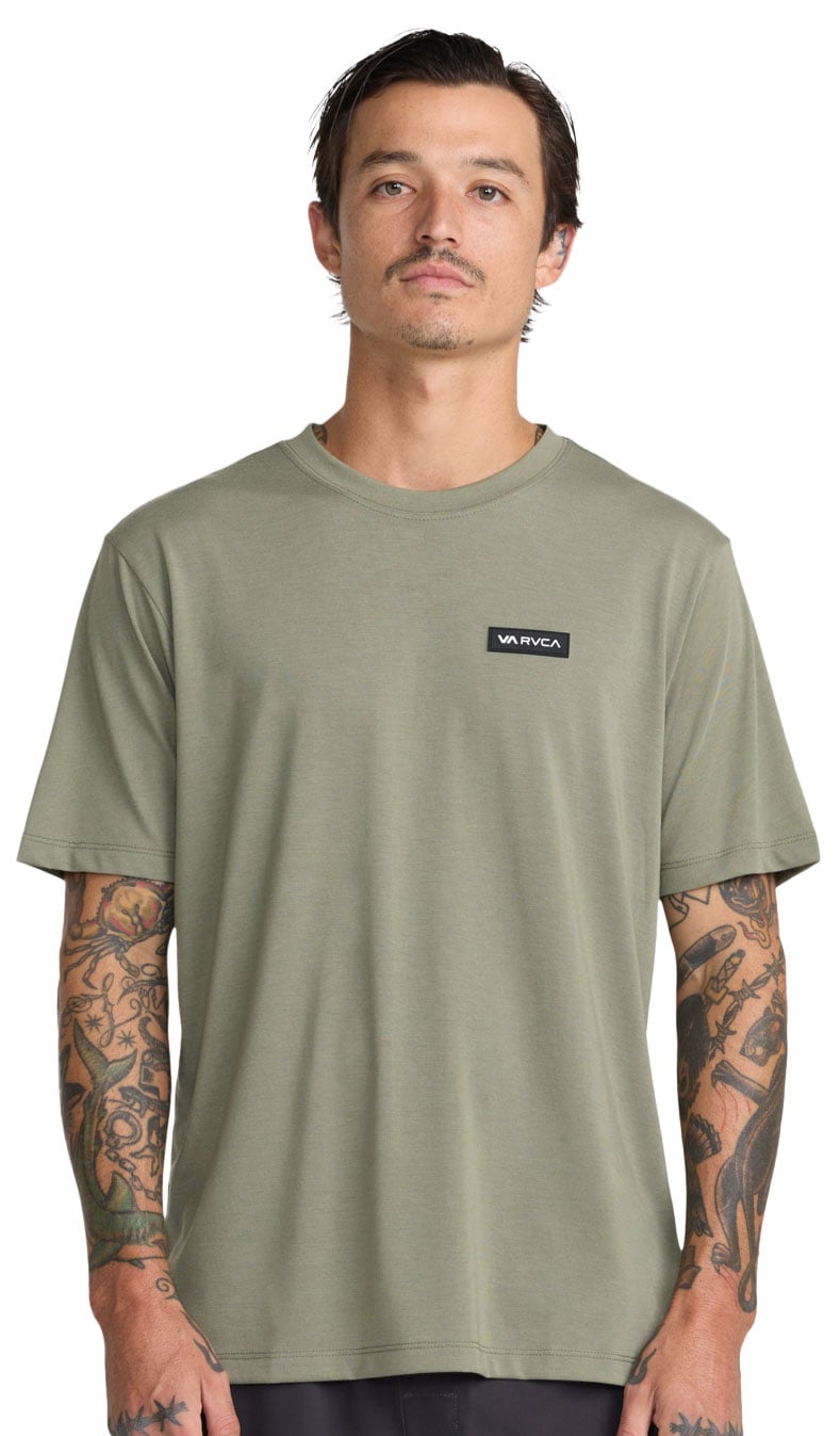 RVCA Icon Men's Short Sleeve Performance Tee - Army