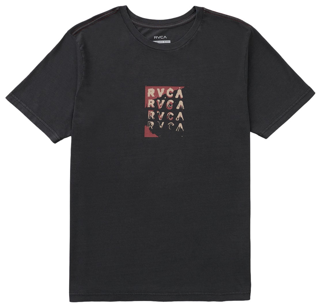 RVCA Quad Men's Short Sleeve Tee - Pirate Black – alternate view 1
