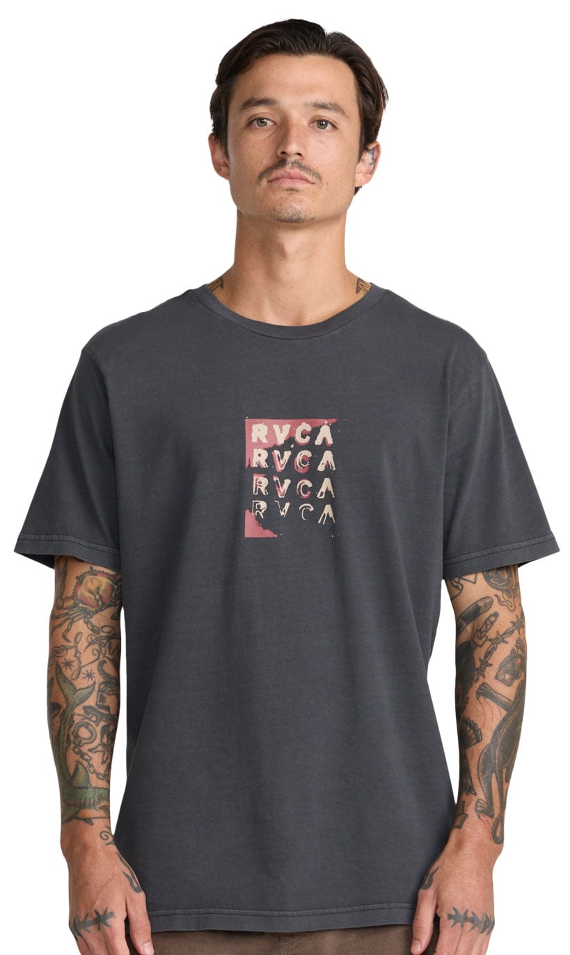 RVCA Quad Men's Short Sleeve Tee - Pirate Black