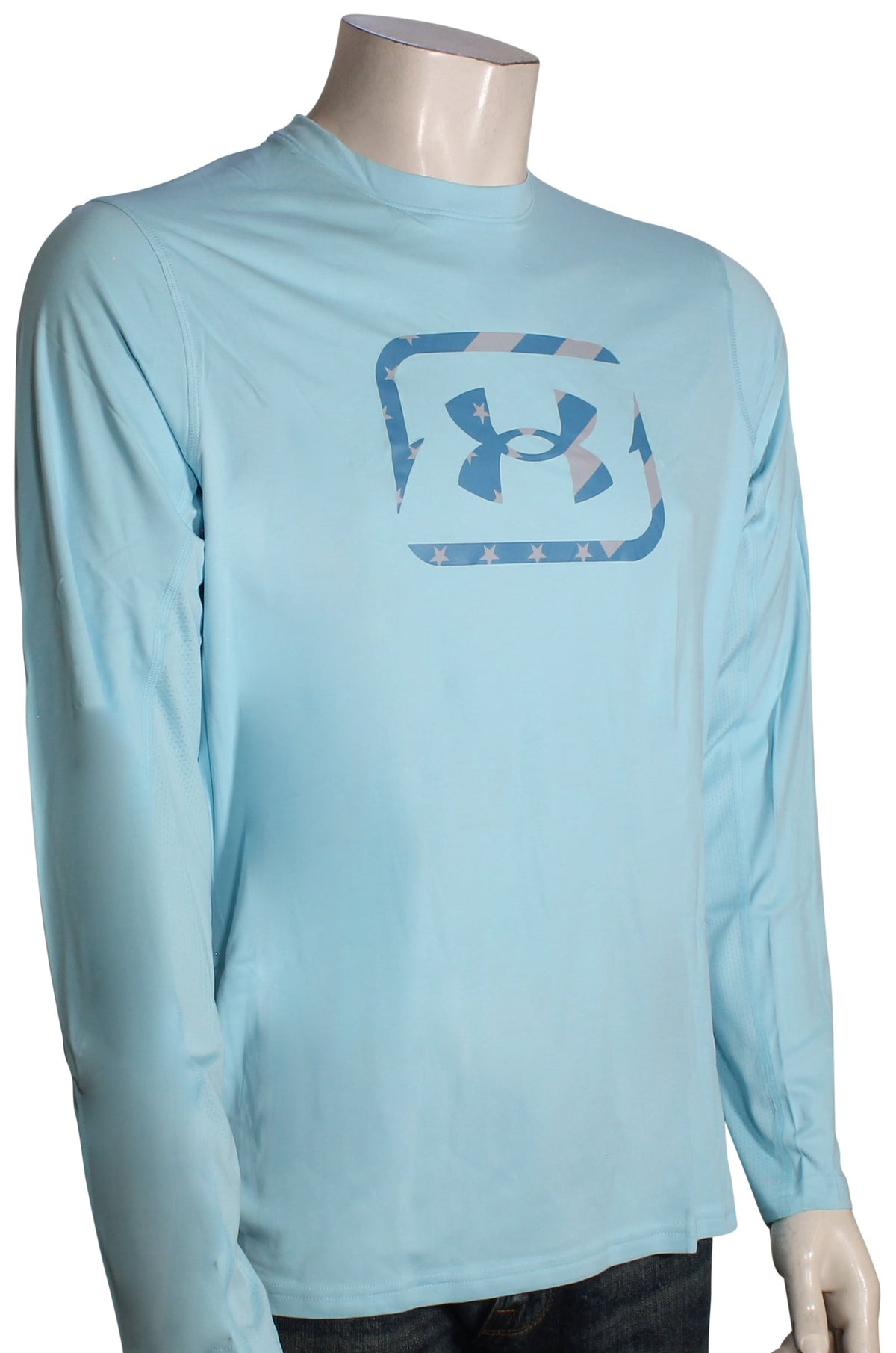 Under Armour Fish Pro Freedom Tech LS T-Shirt - Stream / Ether Blue