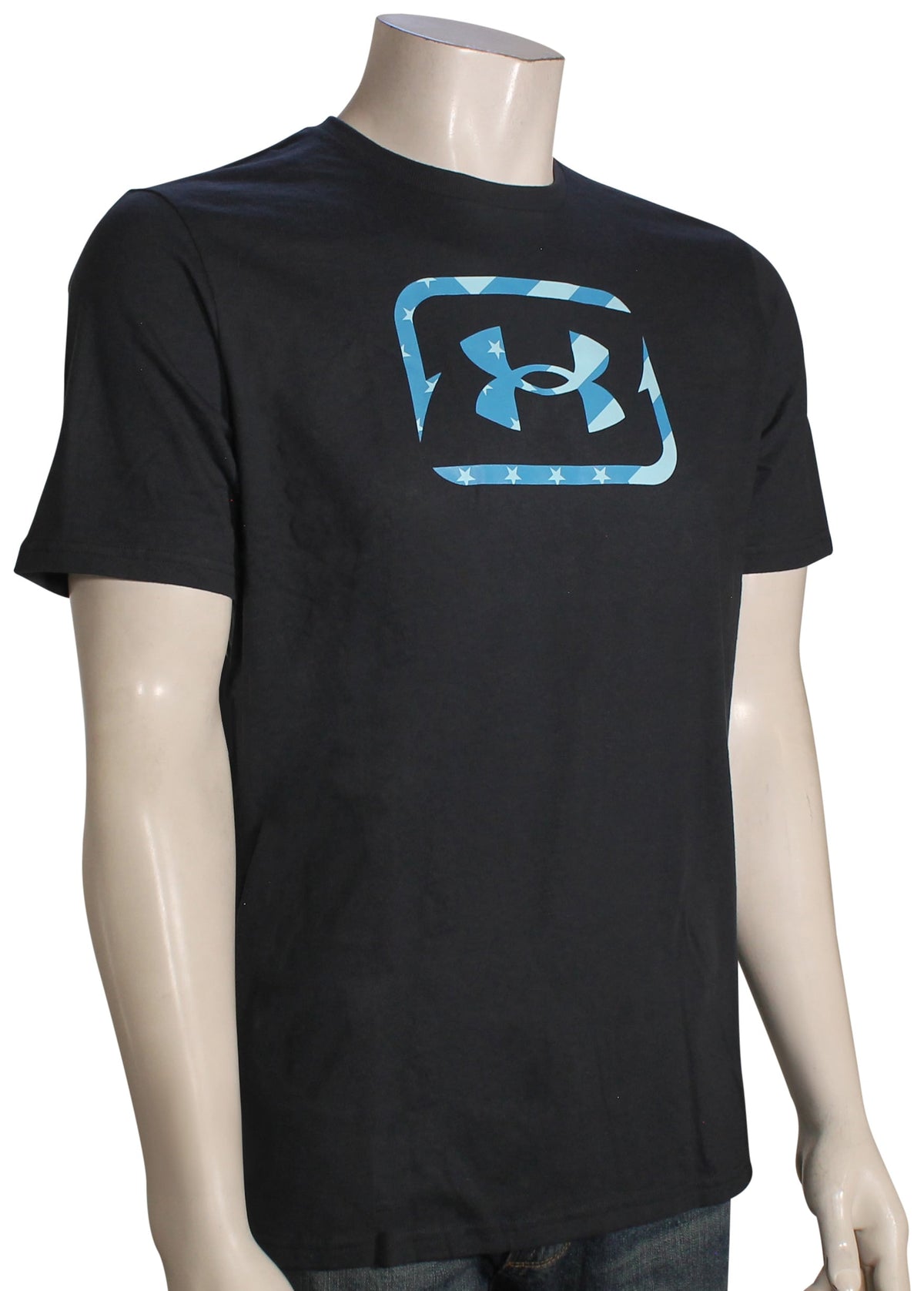 Under Armour Freedom Hook T-Shirt - Anthracite / Ether Blue