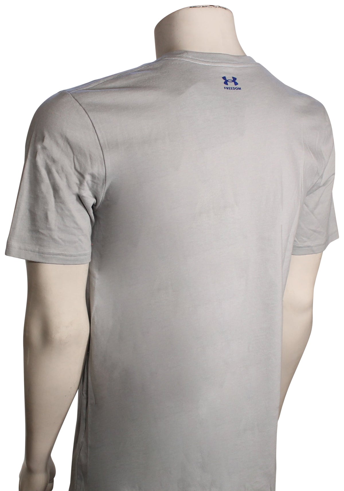 Under Armour Freedom Hook T-Shirt - Mod Grey / Red / Blue – back view