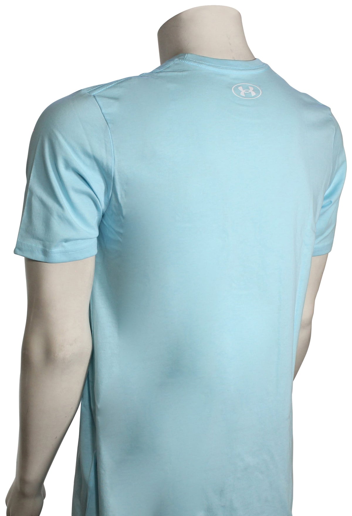 Under Armour Fish Hook Logo T-Shirt - Stream / White – back view