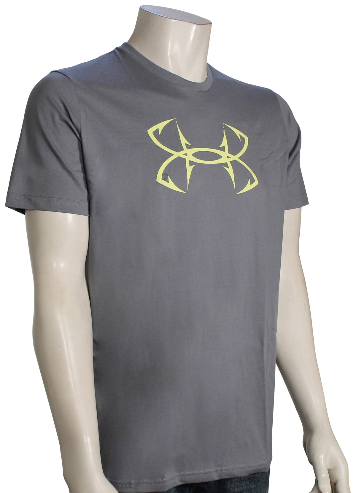 Under Armour Fish Hook Logo T-Shirt - Titan Grey / Sonic Yellow