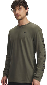 Under Armour Freedom Flag LS T-Shirt - Marine OD Green / Black
