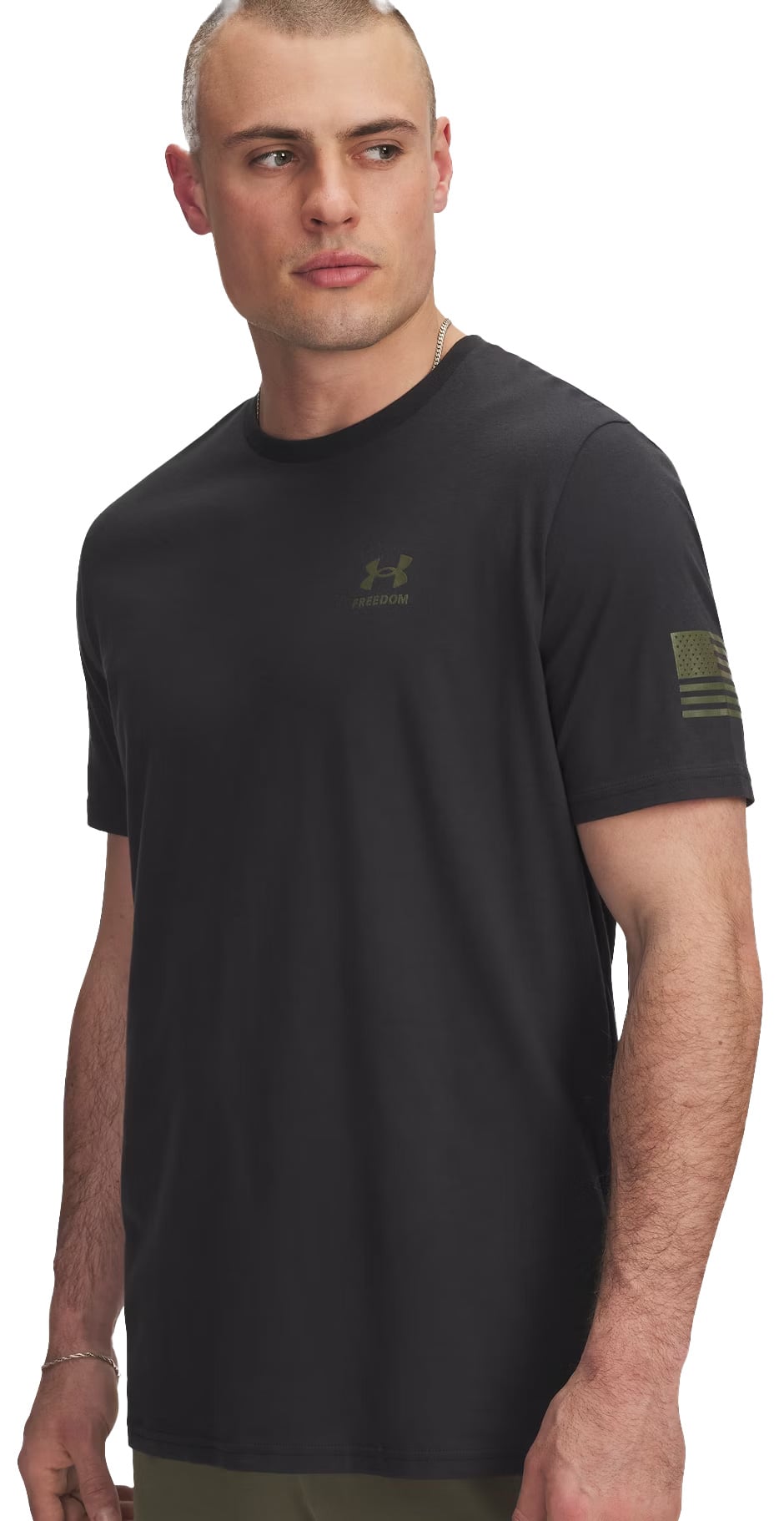Under Armour Freedom Flag T-Shirt - Black / Marine OD Green