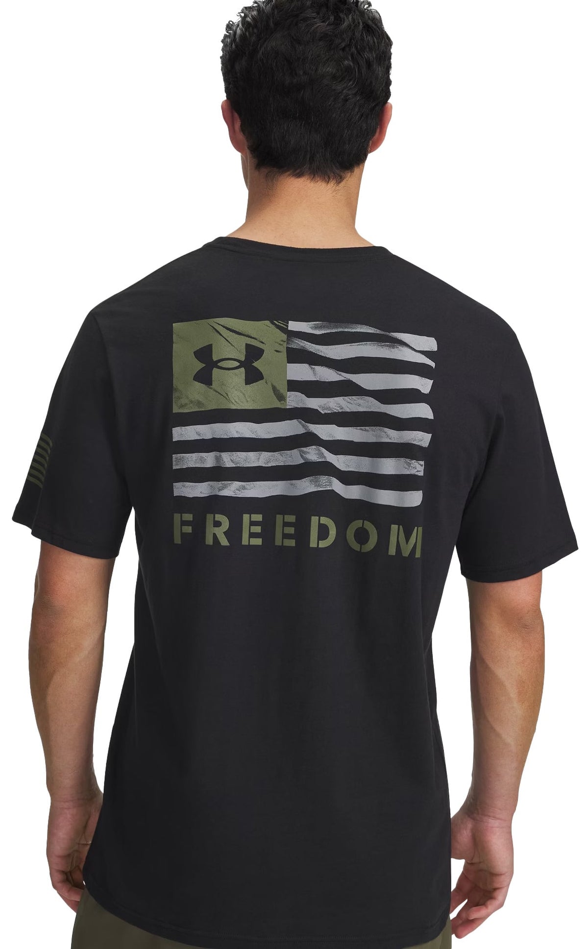Under Armour Freedom Banner T-Shirt - Black / Marine OD Green – back view