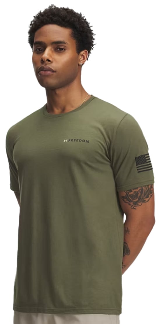 Under Armour Freedom Banner T-Shirt - Marine OD Green / Black