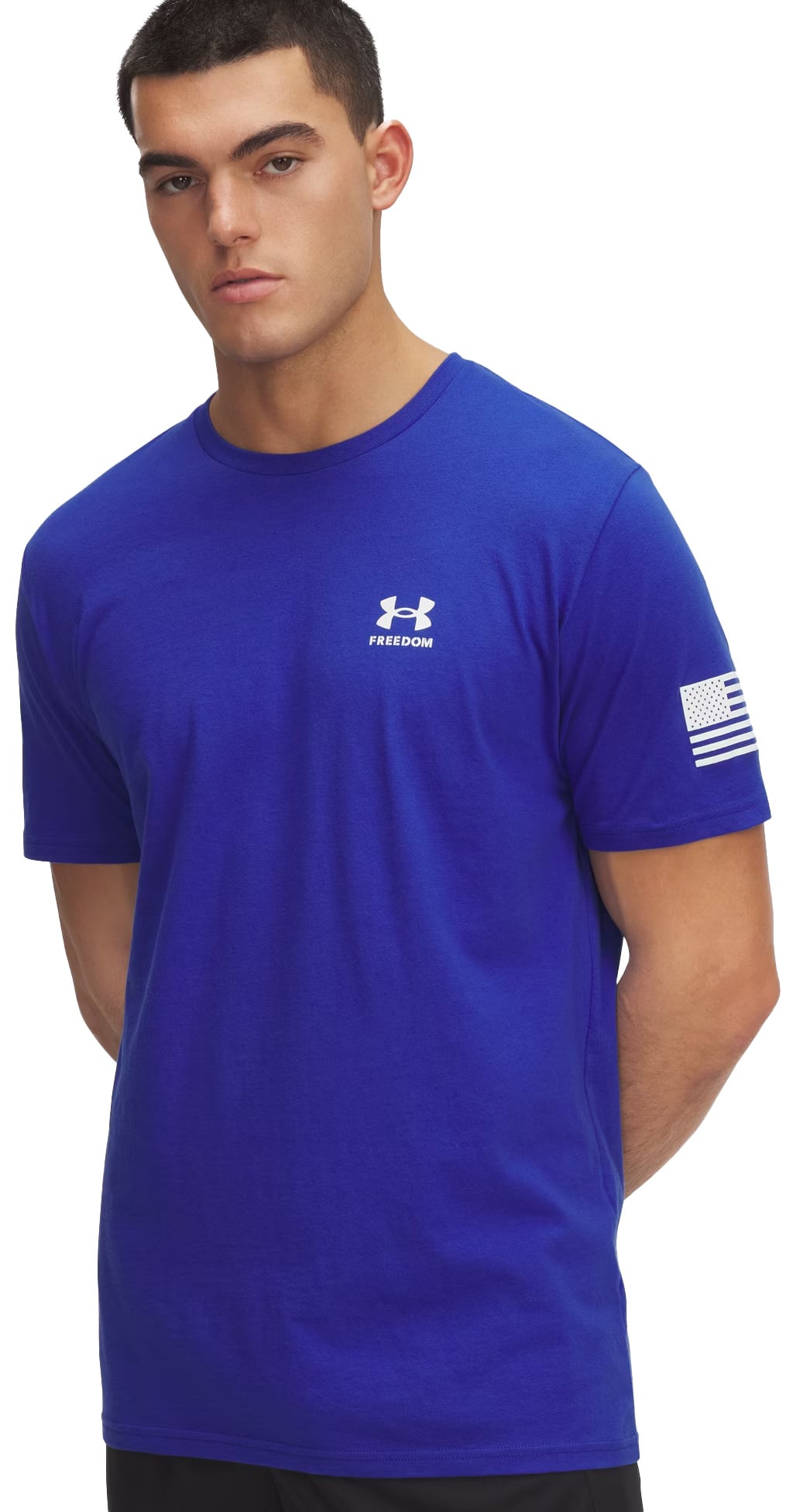 Under Armour Freedom Flag T-Shirt - Royal / White