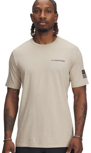 Under Armour Freedom Banner T-Shirt - Desert Sand / Black