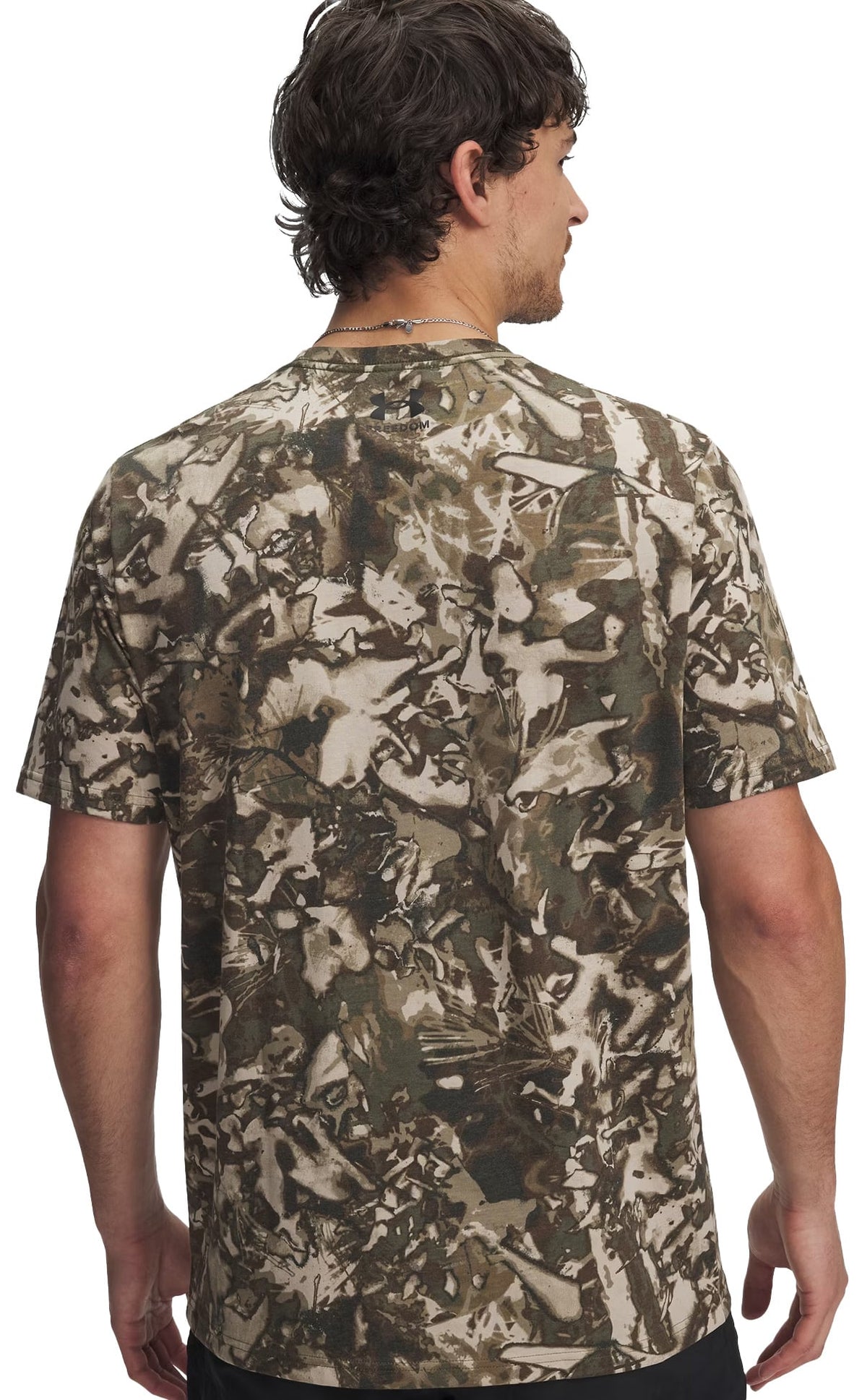 Under Armour Freedom Camo T-Shirt - Desert Sand / Black – back view