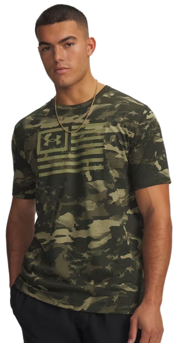 Under Armour Freedom Camo T-Shirt - Artillery Green/Marine OD Green
