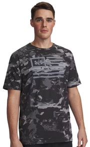 Under Armour Freedom Camo T-Shirt - Castlerock / Titan Grey
