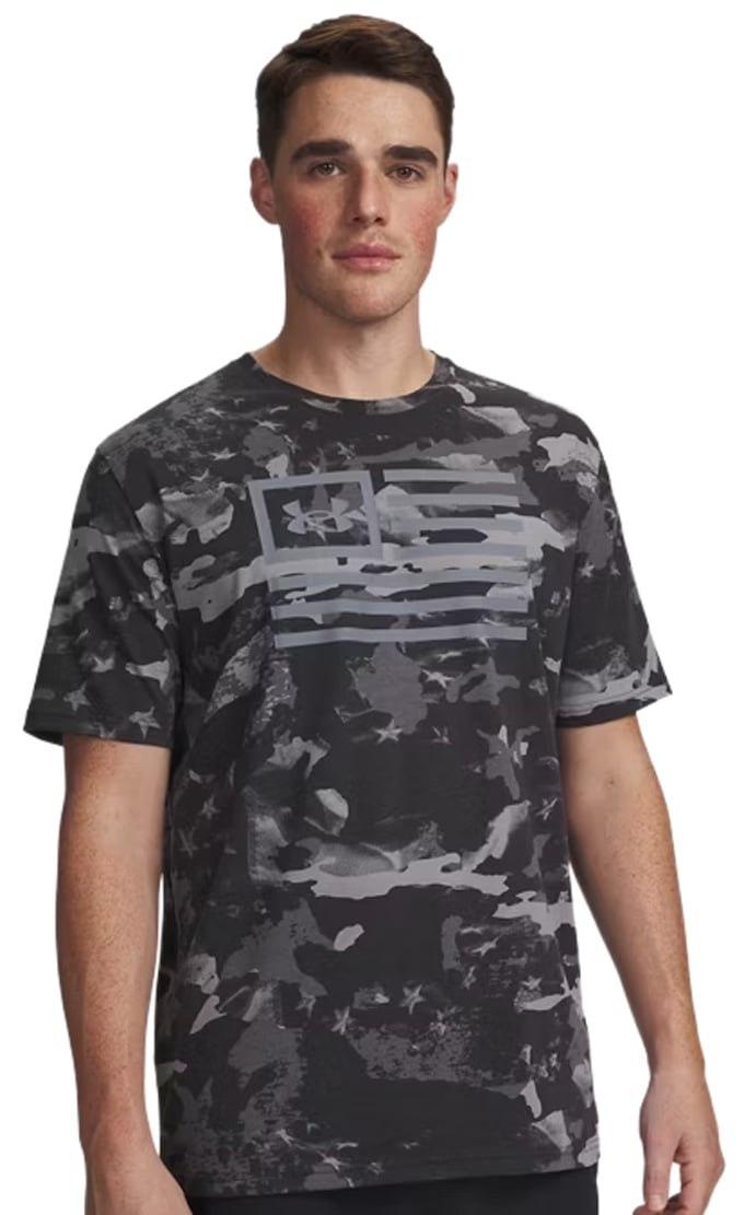 Under Armour Freedom Camo T-Shirt - Castlerock / Titan Grey