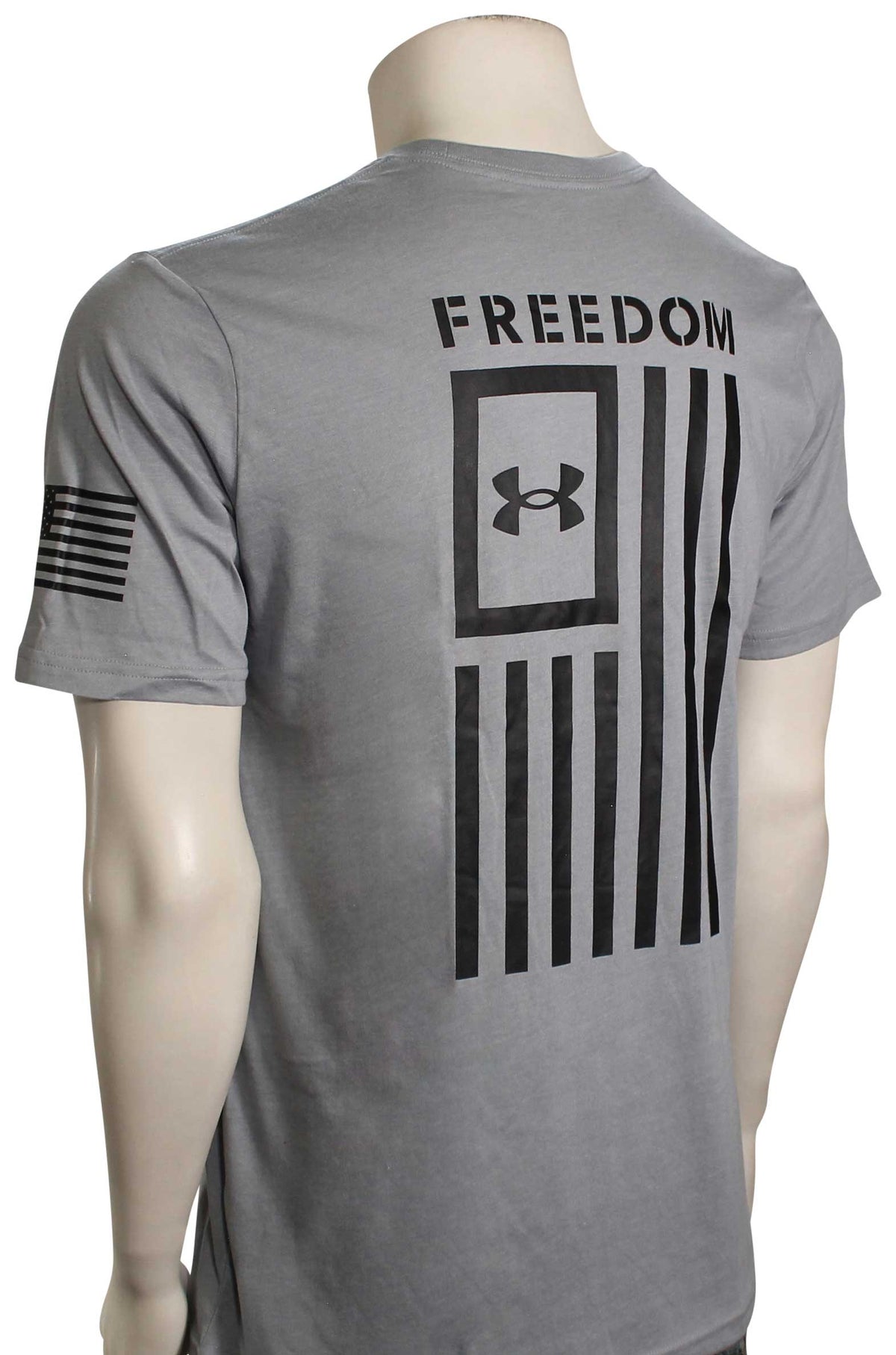 Under Armour Freedom Flag T-Shirt - Steel Medium Heather – back view