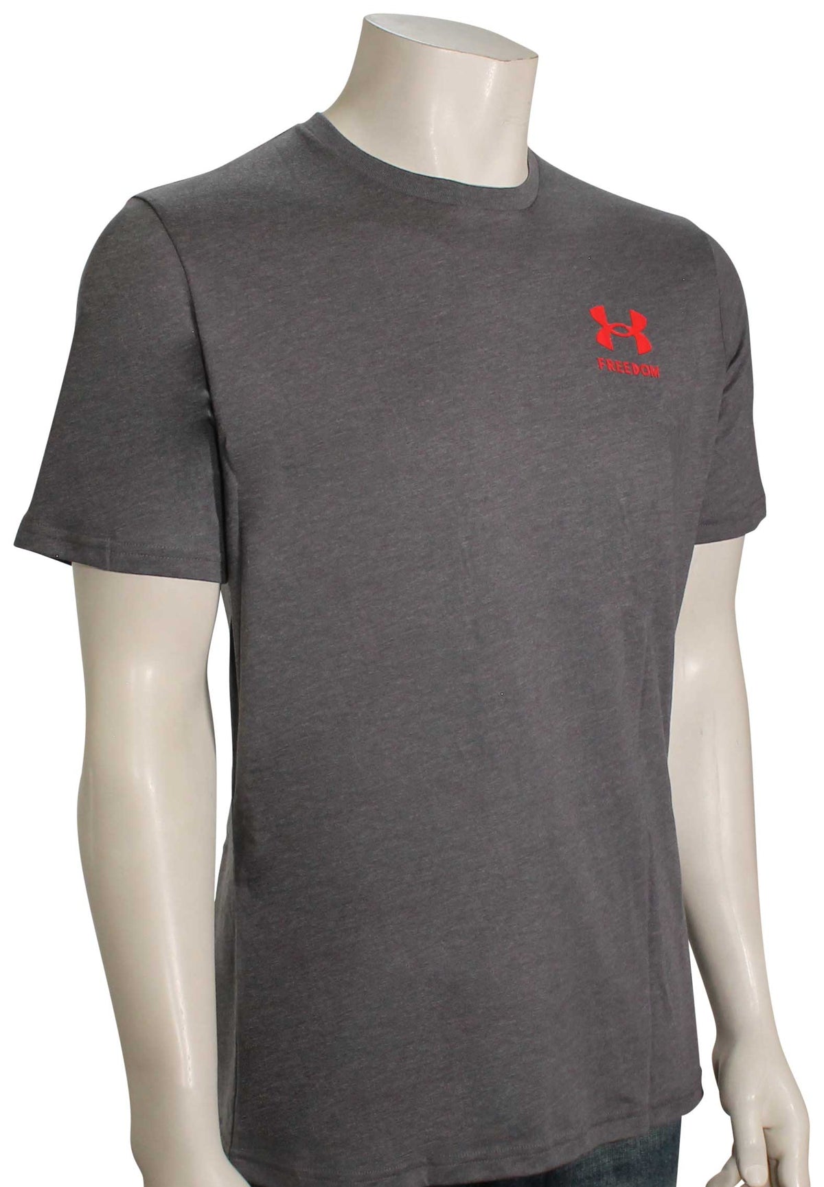 Under Armour Freedom Flag T-Shirt - Gray / Red