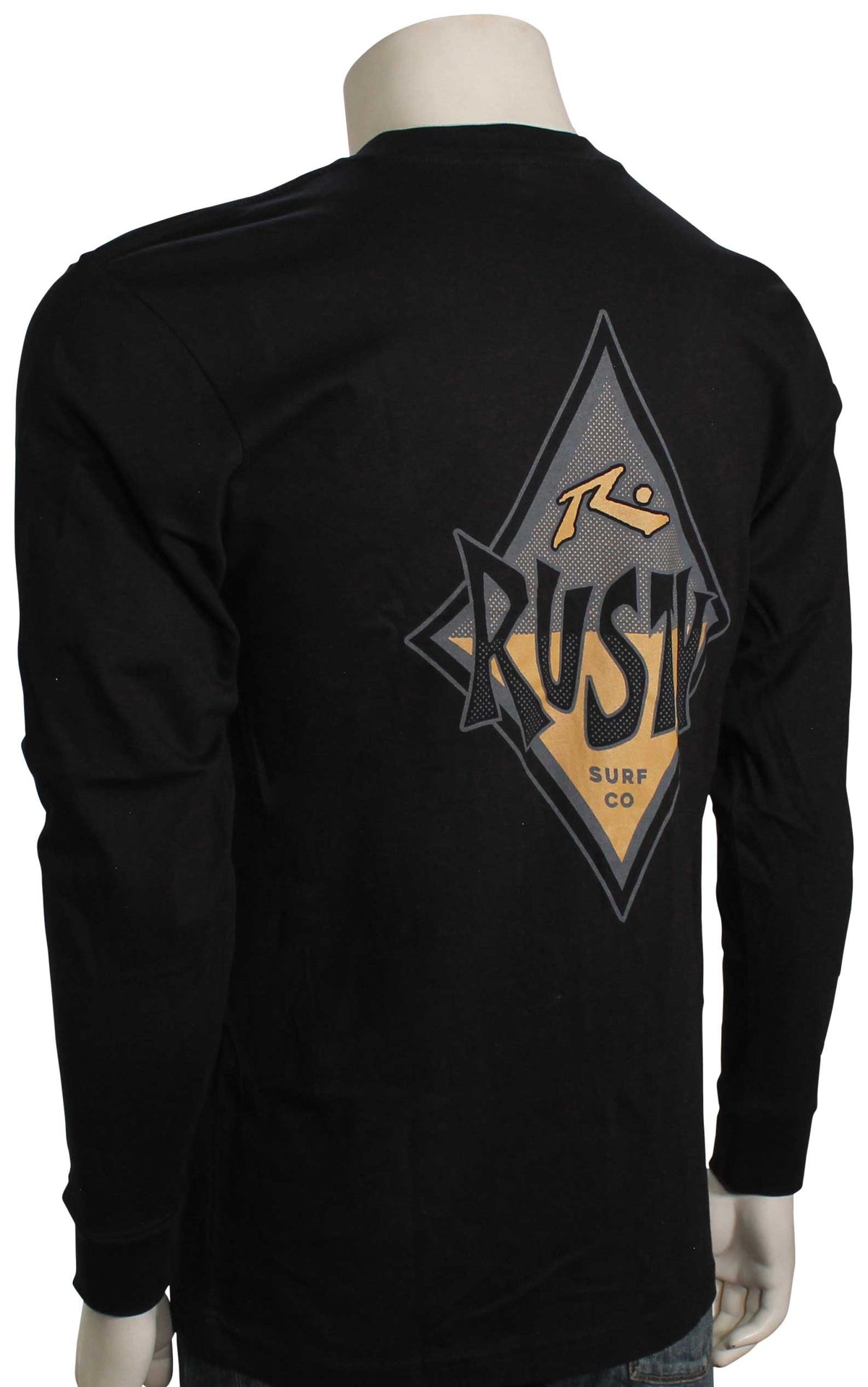 Rusty Deserted LS T-Shirt - Black – back view